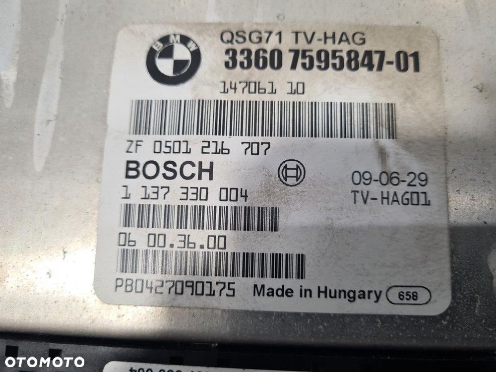 BMW X6 E71 XDRIVE STEROWNIK DYFRA 7595847 306D5 - 2
