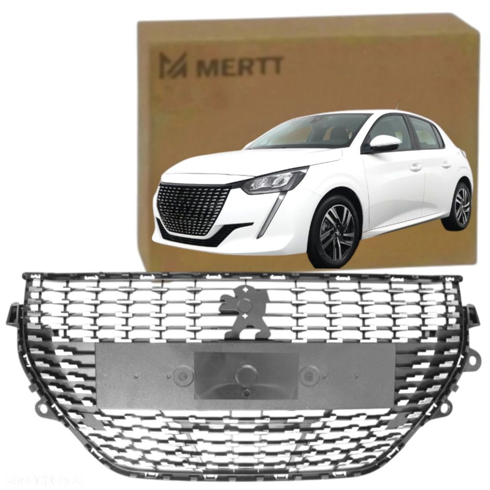 atrapa przednia CHŁODNICY KRATKA GRILL peugeot 208 II 2019+ 9841999880 - 1