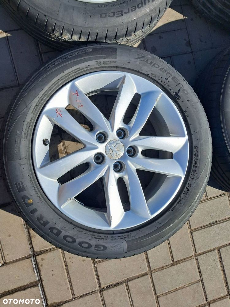 peugeot 508 felgi aluminiowe 17" koła lato 215/55r17 5x108 9671401380 - 2