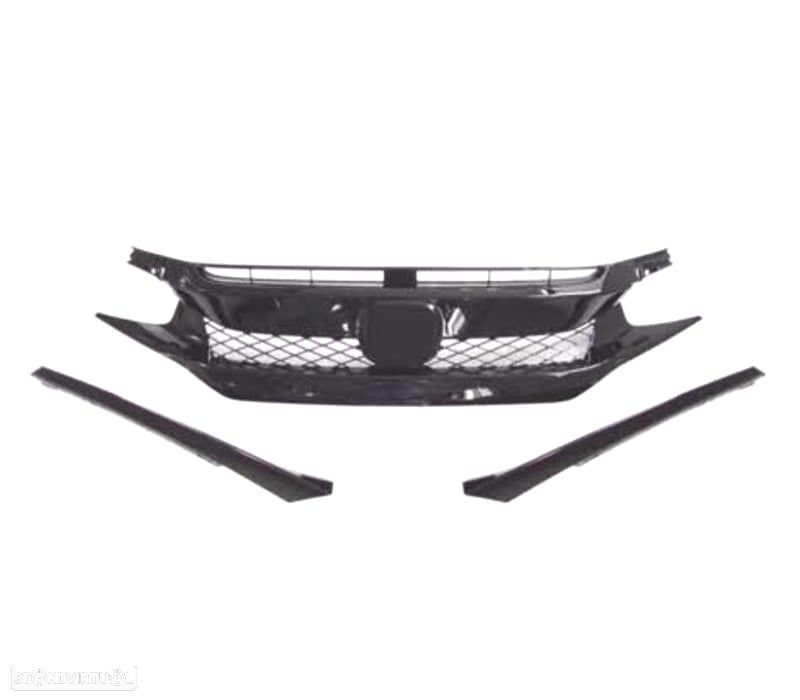 GRELHA HONDA CIVIC TYPE R 16-20 PRETO - 3