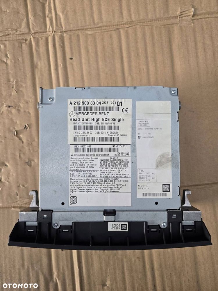 radio fabryczne mercedes w212 a2129008304 - 3