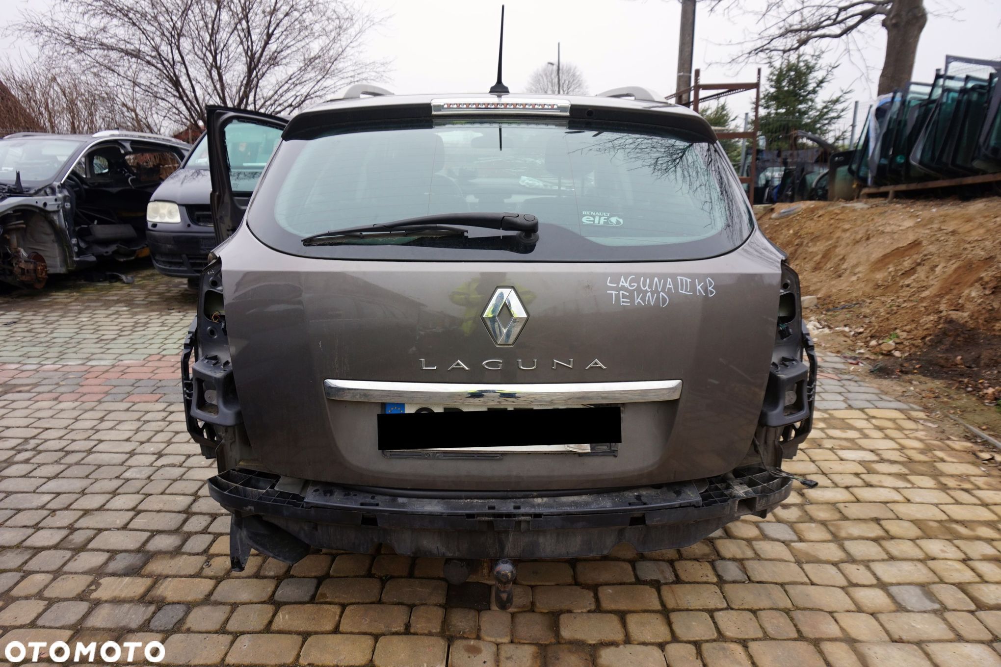 KLAPA BAGAŻNIKA TYLNA LAGUNA III PH1 KOMBI TEKND  SZARY RENAULT 2007-2012 - 1