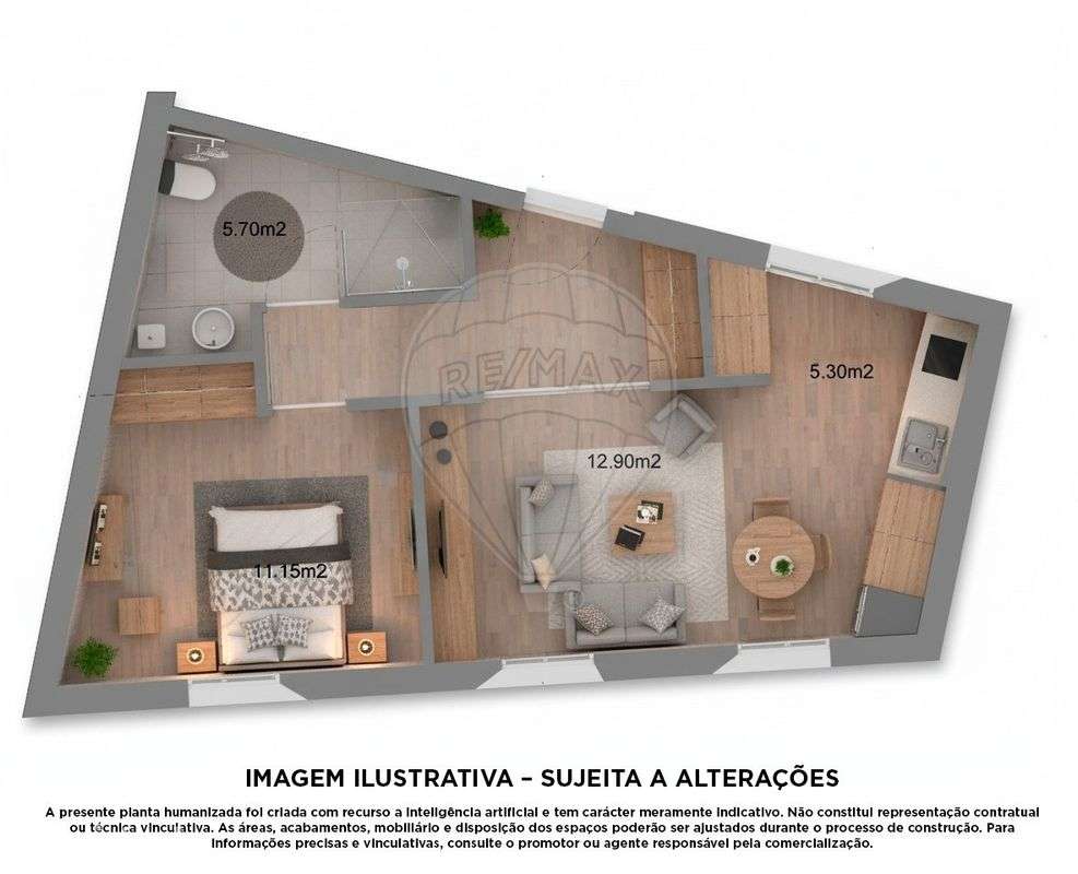 Apartamento T1 para venda - Grande imagem: 2/16