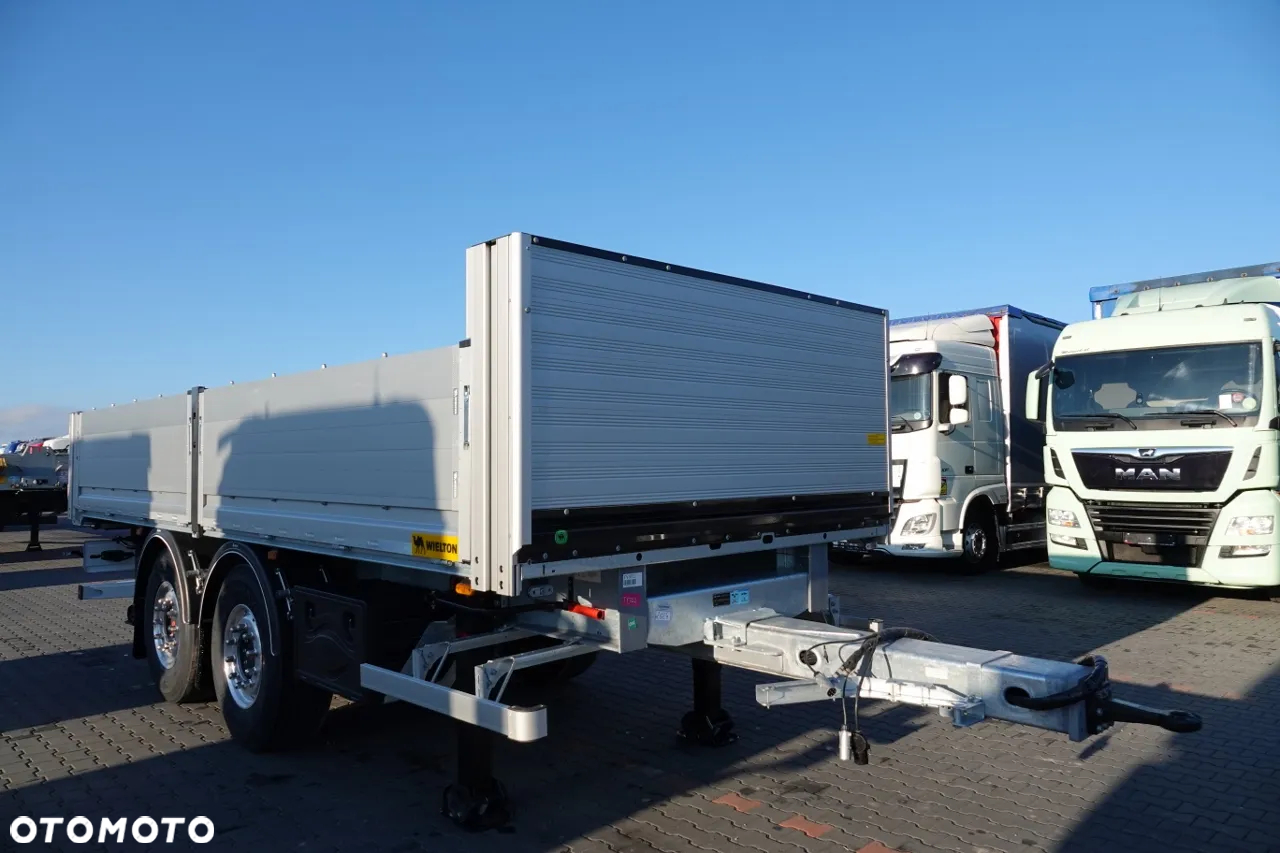 Wielton PRZYCZEPA BURTOWA / DO BUDOWLANKI / NOWA / 2025 ROK / DOSTĘPNA OD RĘKI / WAGA: 3800 KG / ALUFELGI - 8