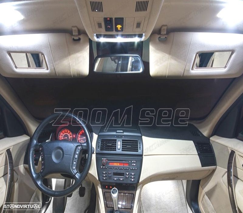 KIT COMPLETO 4 LAMPADAS LED INTERIOR BMW X3 E83 04-10 - 2