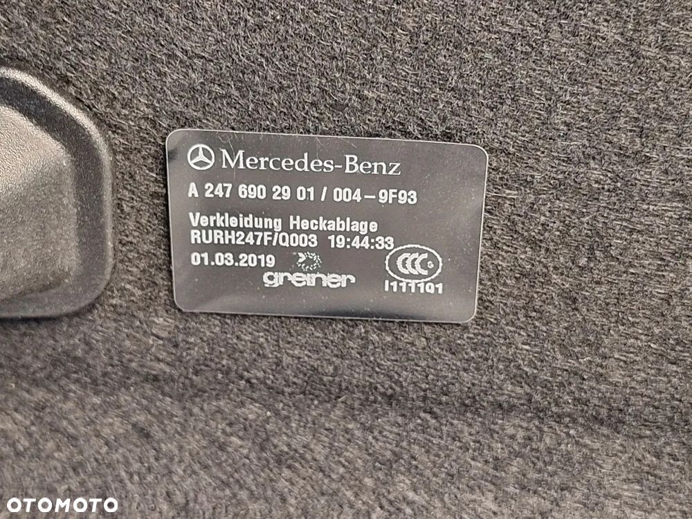 polka bagaznika  mercedes gla II a247 a 247 2019- a2476902901 orginal demontaz - 6