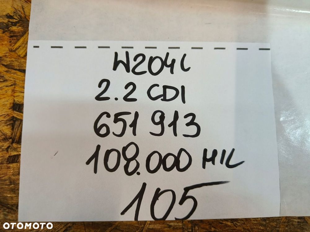 MERCEDES W212 W207 W204 LIFT SILNIK 2.2 CDI 651 OM651 651911 - 6