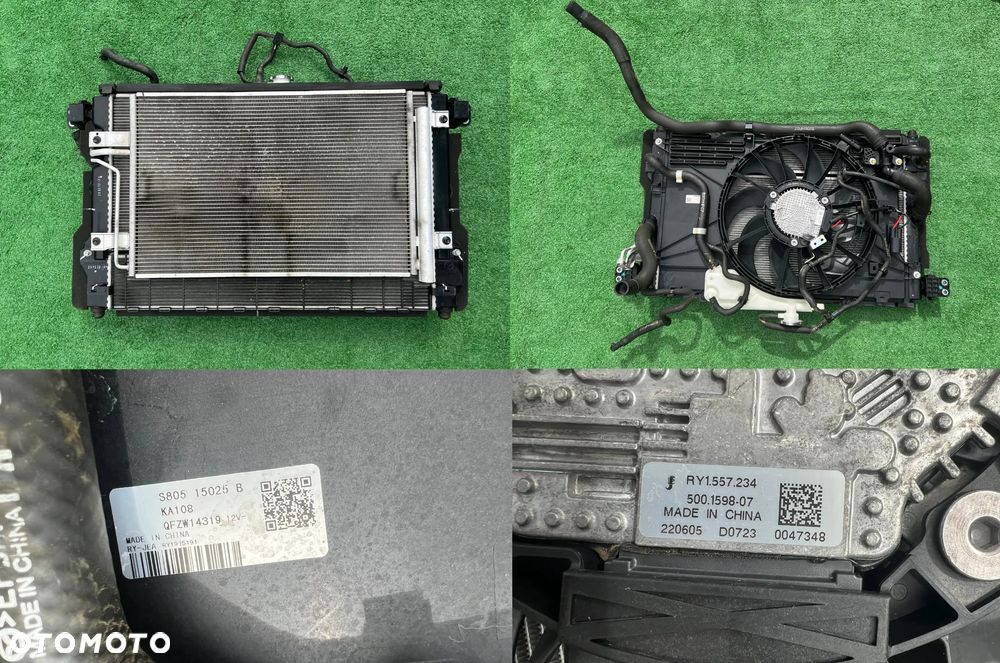 MAZDA 3 BP CX-30 Wentylator Chłodnica wody klimy klimatyzacji Oryginał PAF1 HF07 dwa rodzaje