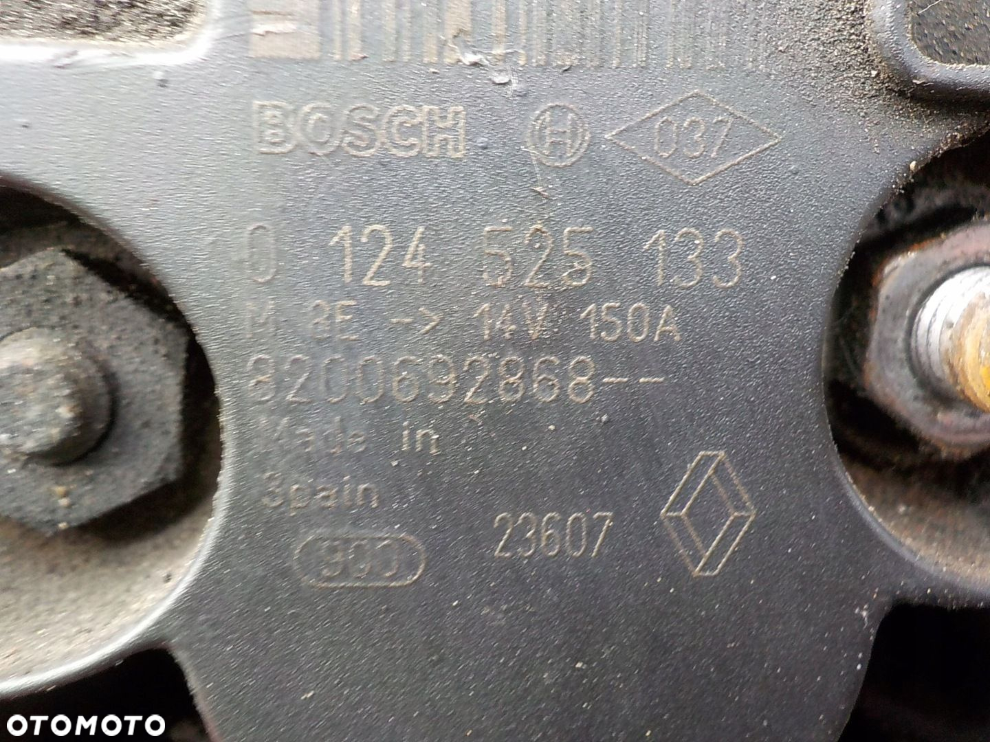 RENAULT MASTER II 2.5 DCI ALTERNATOR 8200692868 0124525133 - 2