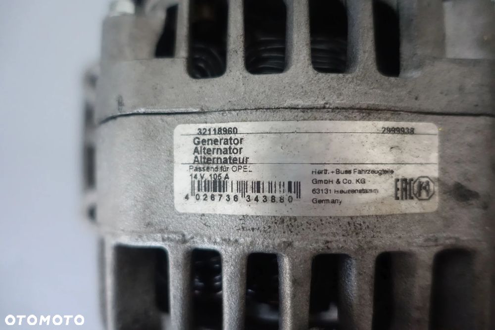 ALTERNATOR MERIVA B 1.3 CDTI 105A - 3