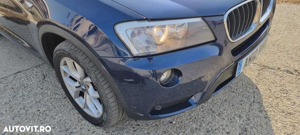 Capota aripa far bara usa trager BMW X3 F25 Tiefseeblau Metallic A76 - 2