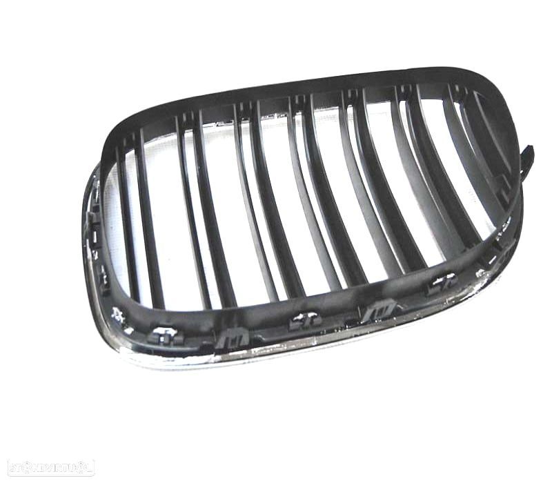 GRELHA FRONTAL BMW SERIE 7 F01 09-15 LOOK M CROMADO - 5