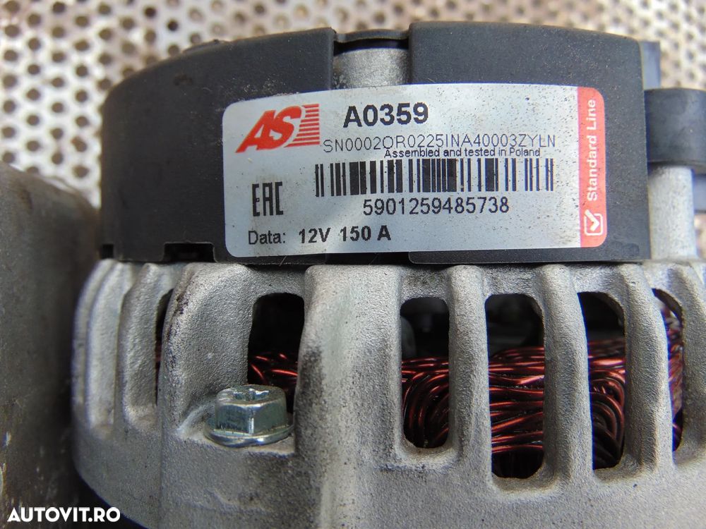 Alternator Peugeot Boxer 2.2 euro 5 Citroen Jumper Fiat Ducato 2.2 euro 5 - 4