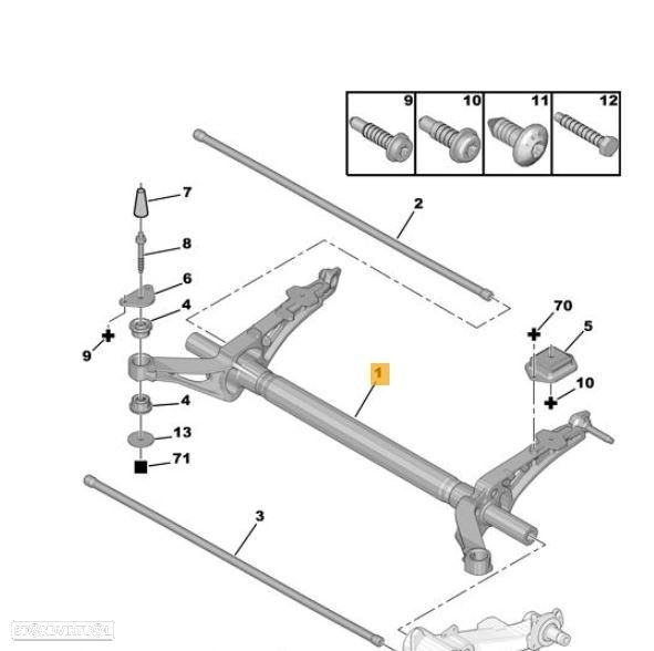 CHARRIOT TRASEIRO CITROEN BERLINGO 1.9 D SX PLUS FAMILIAR - 1