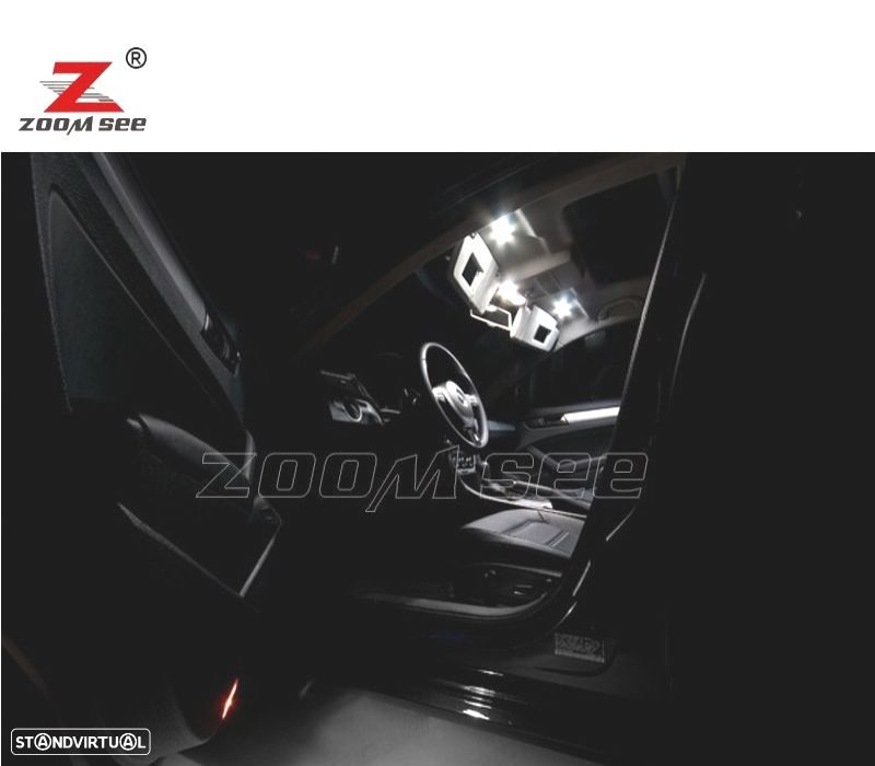 KIT COMPLETO DE 18 LÂMPADAS LED INTERIOR PARA PASSAT B7 SEDAN 12-15 - 5