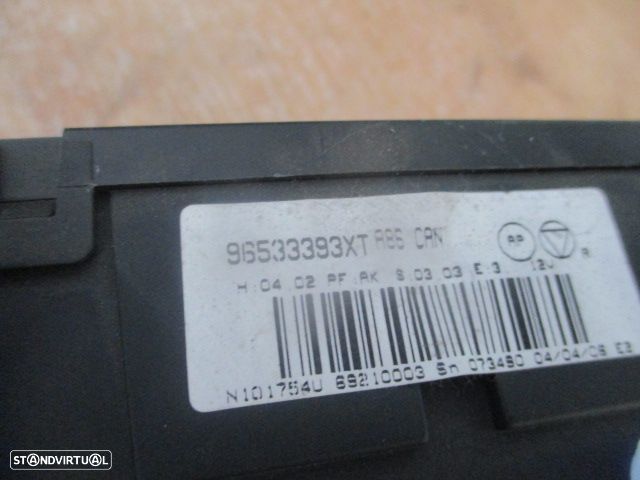 Comando Sofagem 96533393XT CITROEN C3 2006 1.4HDI 70CV 5P CINZA VALEO CITROEN C3 2006 1.4I 8V 75CV 5P CINZENTO VALEO - 4