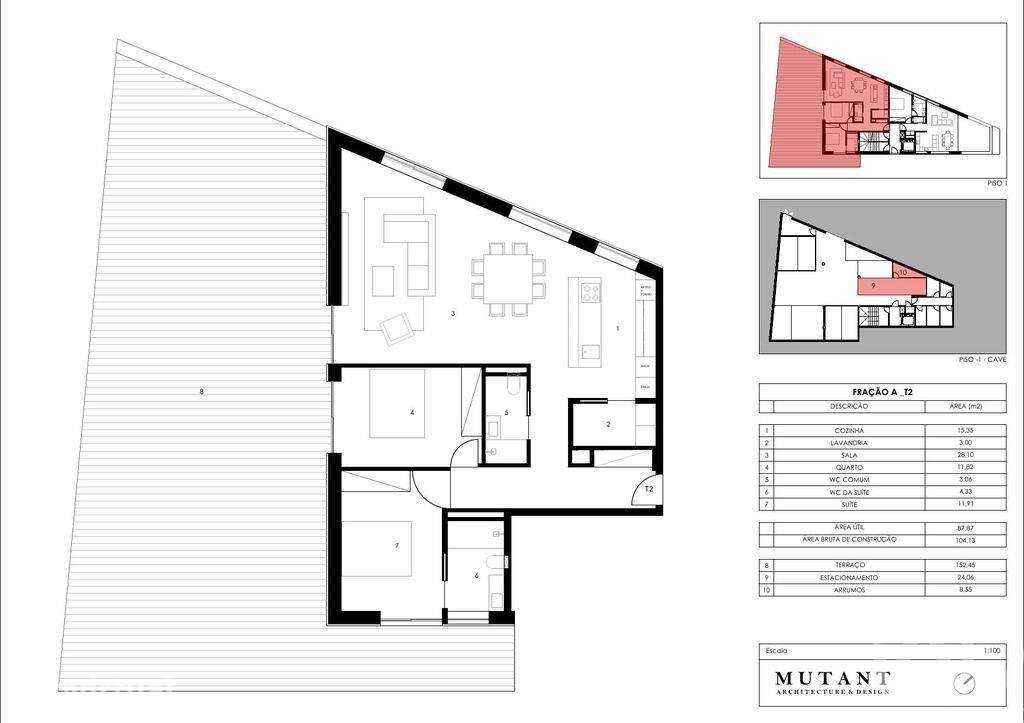 Apartamento T2 em Gondomar, Valbom e Jovim de 104,13 m2 - Grande imagem: 2/31