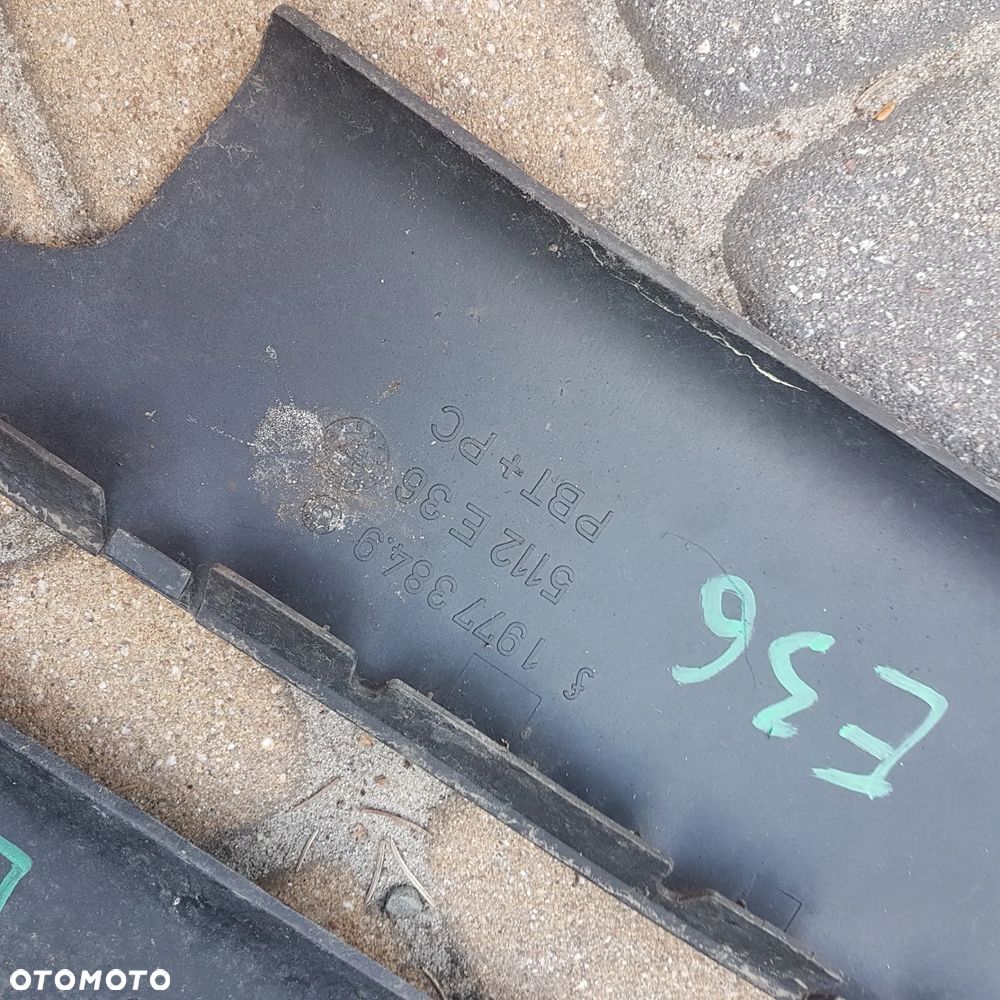 zderzak tył tylny spoiler nakładka ślizg osłona wydechu bmw 3 e46 e36 bmw 5 e39 oryginał - 36