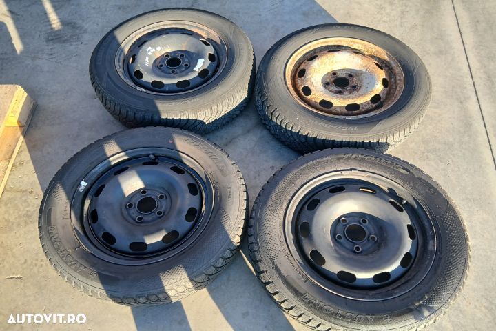 Jante tabla cu anvelope 15 - set 1J0601027Q 195/65 R15 6JX15H2 ET38 1 - 2