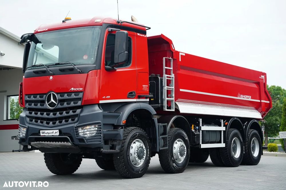 Mercedes-Benz AROCS 4145 / 8x8 / BASCULATOR SPATE / KH-KIPPER / EURO 6 - 8