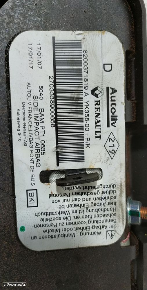 Airbag Banco Fte Dto Renault Megane Ii (Bm0/1_, Cm0/1_) - 4