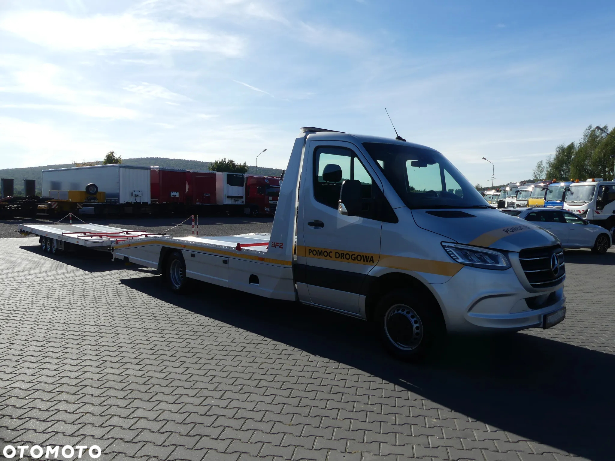 Mercedes-Benz SPRINTER 519 / LAWETA BFZ / ZESTAW / WCIĄGARKA / SUPER STAN / - 8