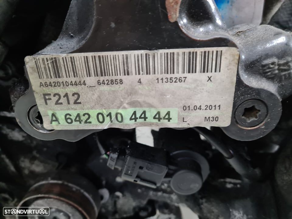 Motor Mercedes Classe CLS 350 3.0 CDI V6, ref 642 858 - 5
