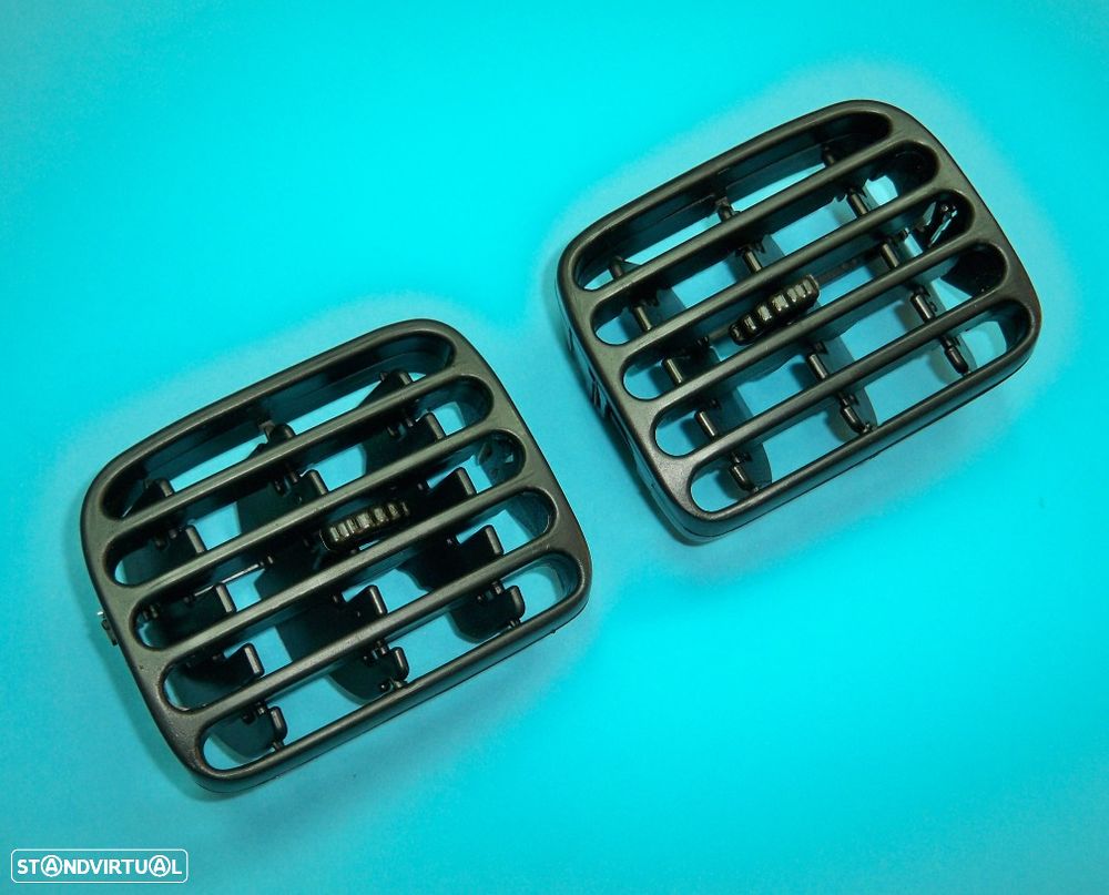 Grelhas sofagem ventilação ventiladores Ar Renault Clio II pretas NOVAS
