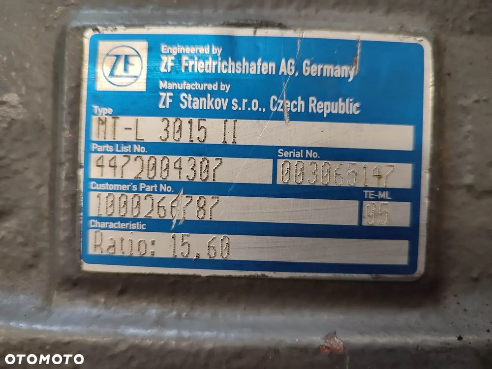 Przekładnia reduktor ZF MT-L 301511 (4472004307) - 12
