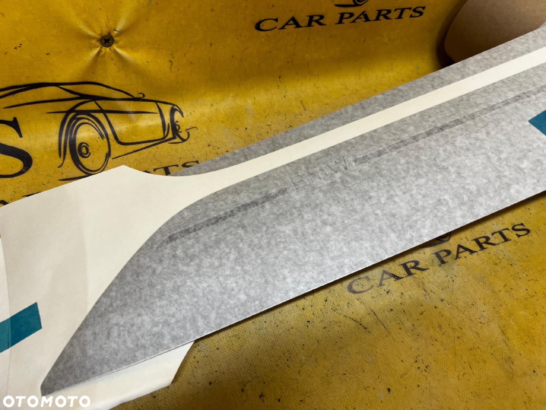 KOMPLET FOLIA OCHRONNA BOCZNYCH PROGÓW LEWA PRAWA BMW 5 G30 G31 NOWA OEM - 2