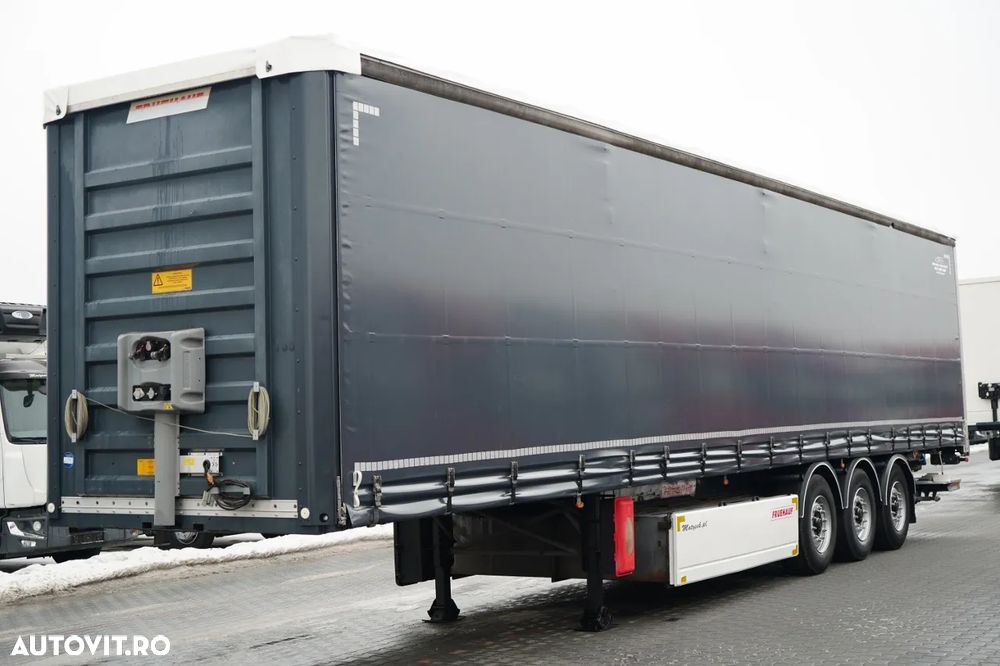 Fruehauf CORTINĂ / STANDARD / LIFT 2.000 kg / PODEA PUTERNICĂ ȘI ȘIMPĂRȚI LATERALE / CONTENIER PENTRU PALEȚI - 3