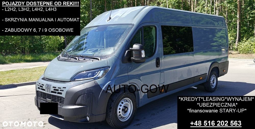 Fiat Nowy Ducato L4H2/L4H3 brygadówka 7-miejscowa!!!