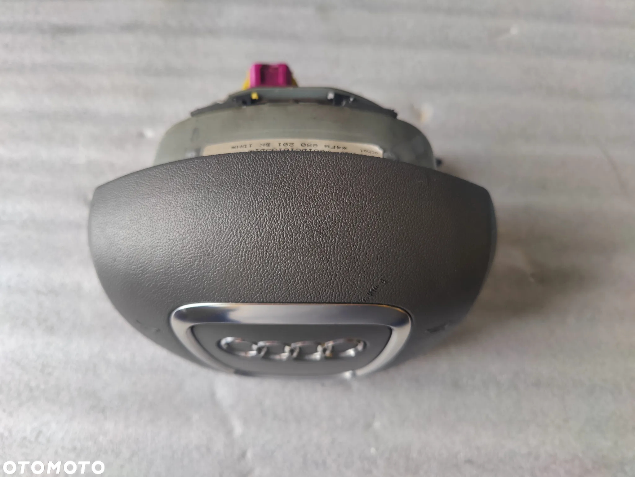 Audi A6 S6 C6 4F 2008 PODUSZKA POWIETRZNA AIRBAG KIEROWNICY 4F0880201BK - 4