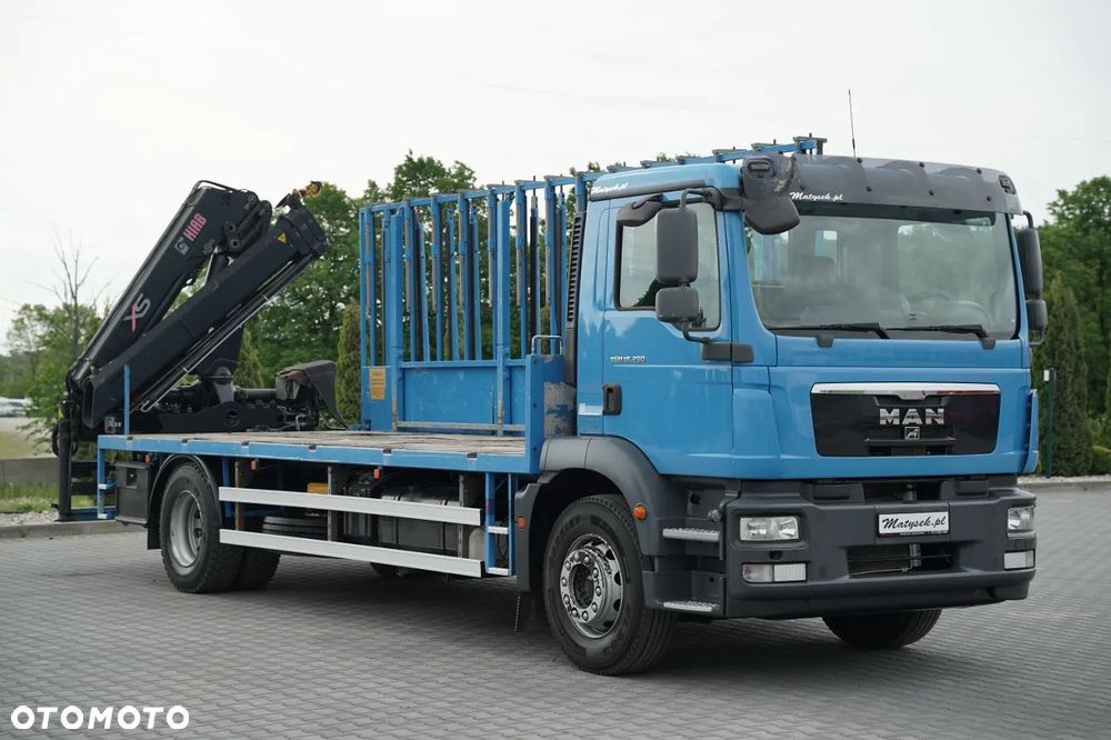 MAN TGM 18.290 / 4X2 / DO PRZEWOZU SZKŁA / HDS HIAB 122 E-2 / PLATFORMA  / UDŹWIG : 4 800 KG / STEROWANIE RADIOWE / EURO 5 - 11
