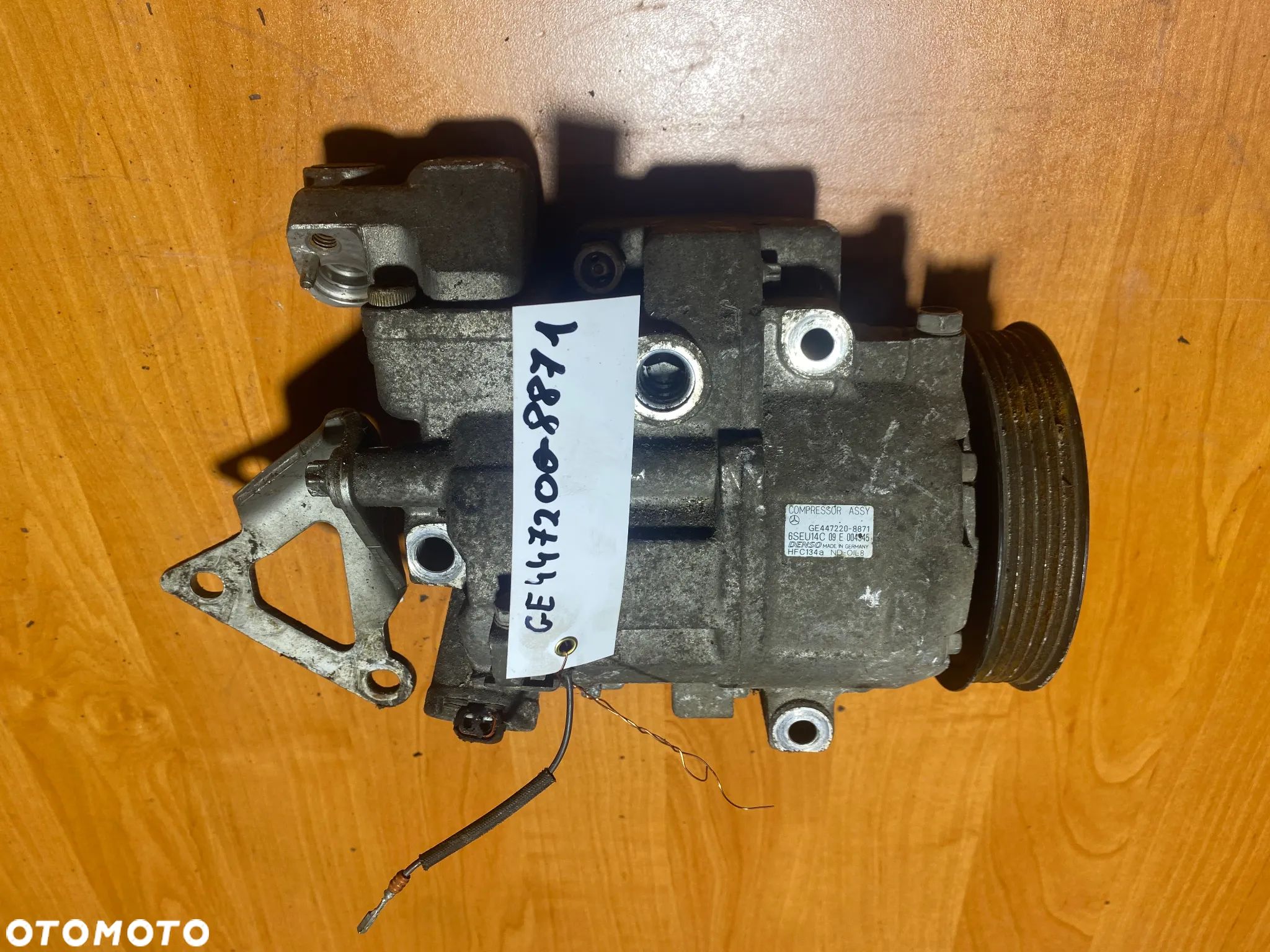 KOMPRESOR SPRĘŻARKA KLIMATYZACJI MERCEDES W168 GE447220-8871 - 1