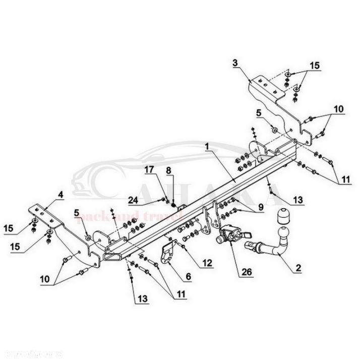 Hak Holowniczy Automat Do Citroen C4 Grand Picasso 2006-2013 - 3