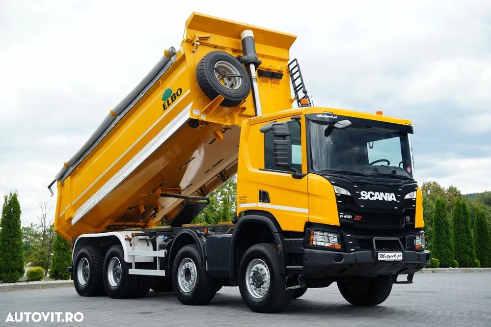 Scania P 450 XT / 8x6 / BASCULATOR SPATE / OPTICRUISE / ANVELOPE 100% / EURO 6 - 7
