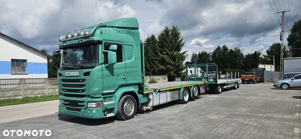 Scania SCANIA R410 + PRZYCZEPA H&W / NAJAZDY / TWIST LOCK / CENA ZA ZESTAW - 1