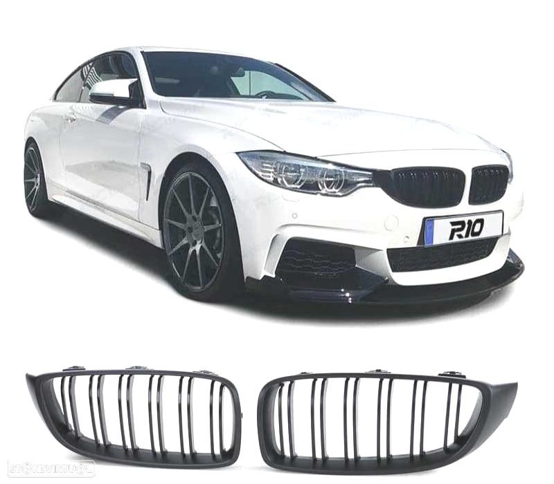 GRELHA FRONTAL BMW F32 F33 F36 13-18 LOOK M4 PRETO FOSCO - 1