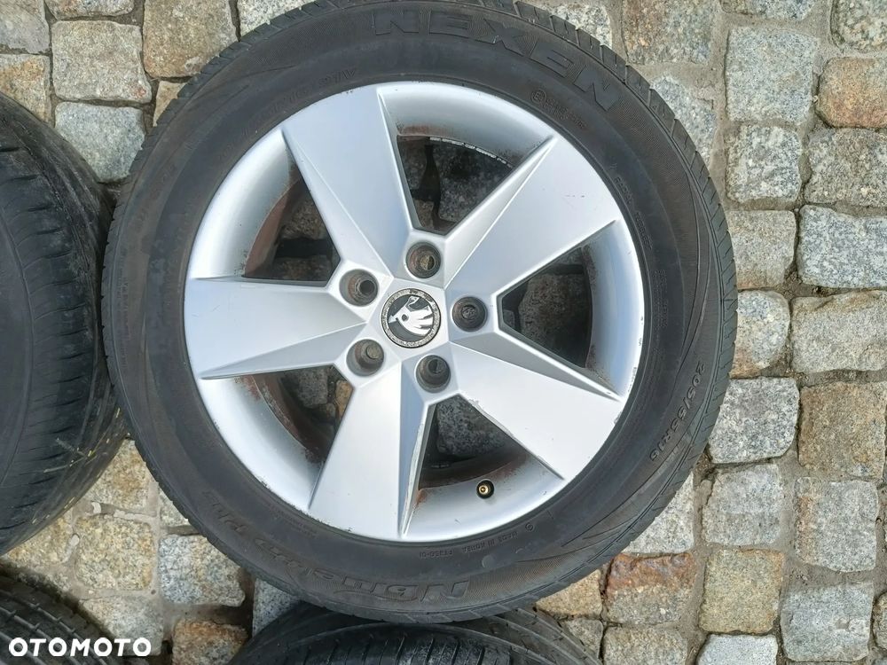 Felgi Aluminiowe 16 Skoda Octavia 3 5x112 ET46 5E0601025H Koła VW Seat Audi 6,5Jx16H2 - 18