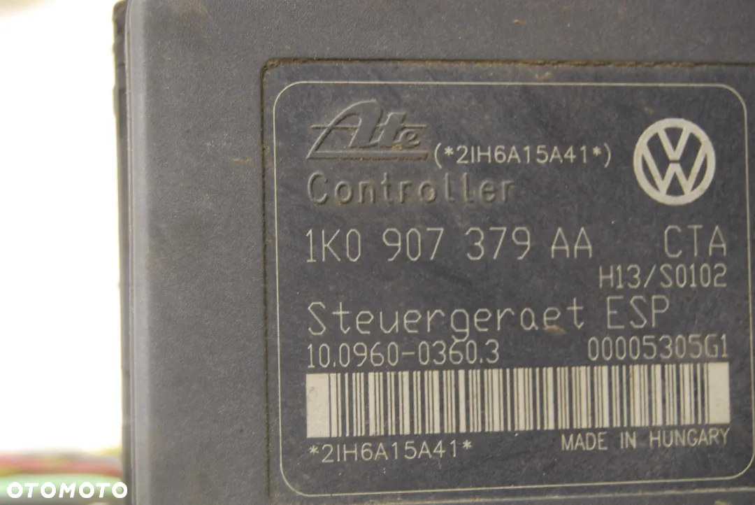 POMPA HAMULCOWA + STEROWNIK 1K0614517AA SKODA OCTAVIA II VRS AUDI SEAT VW - 5