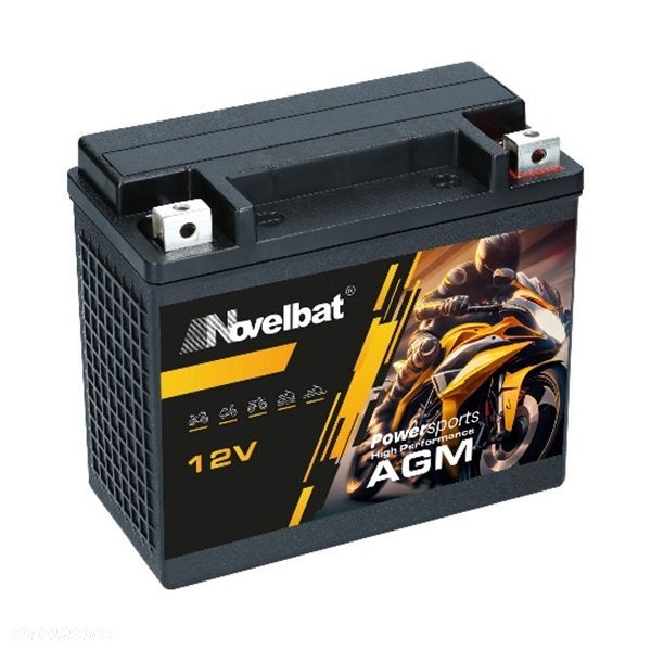 Akumulator Novelbat HP FA YTX9-BS 9Ah 220A 15087105 L - 1