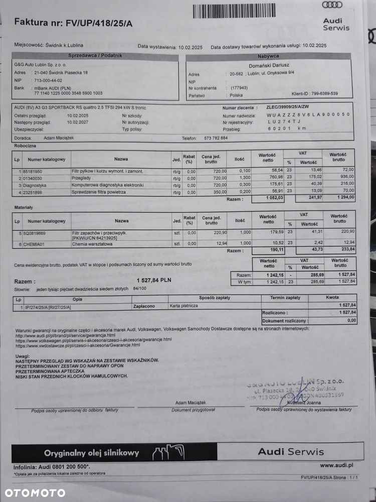 Audi RS3 Sportback 2.5 TFSI GPF Quattro S tronic - 27