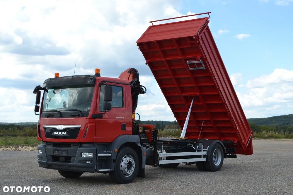 MAN TGM 15.290 18.290 Nowy 3-stronny Wywrot Kiper Wywrotka HDS Żuraw Hiab 099 Sterowanie radiowe Atego Axor Antos TGL - 5