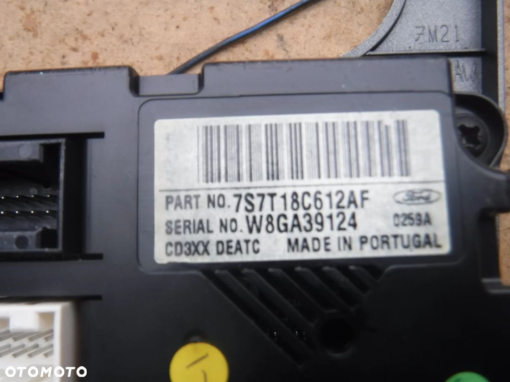 Ford Galaxy Mk2 S MAX panel klimatyzacji nawiewu 7S7T18C612AF - 2