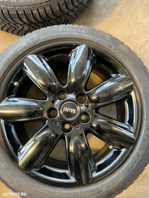vând jante originale Mini Cooper pe 17” cu anvelope iarnă - 5