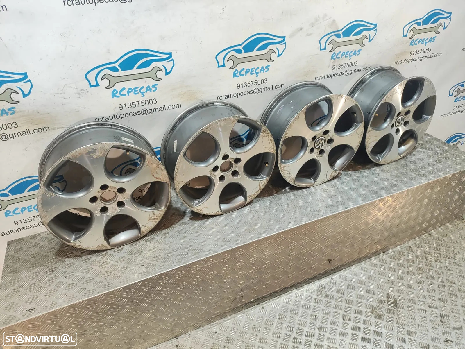 Jantes 18 Ronal Originais VW Volkswagen Golf V 5 GTI 7,5J ET51 5x112 - 9