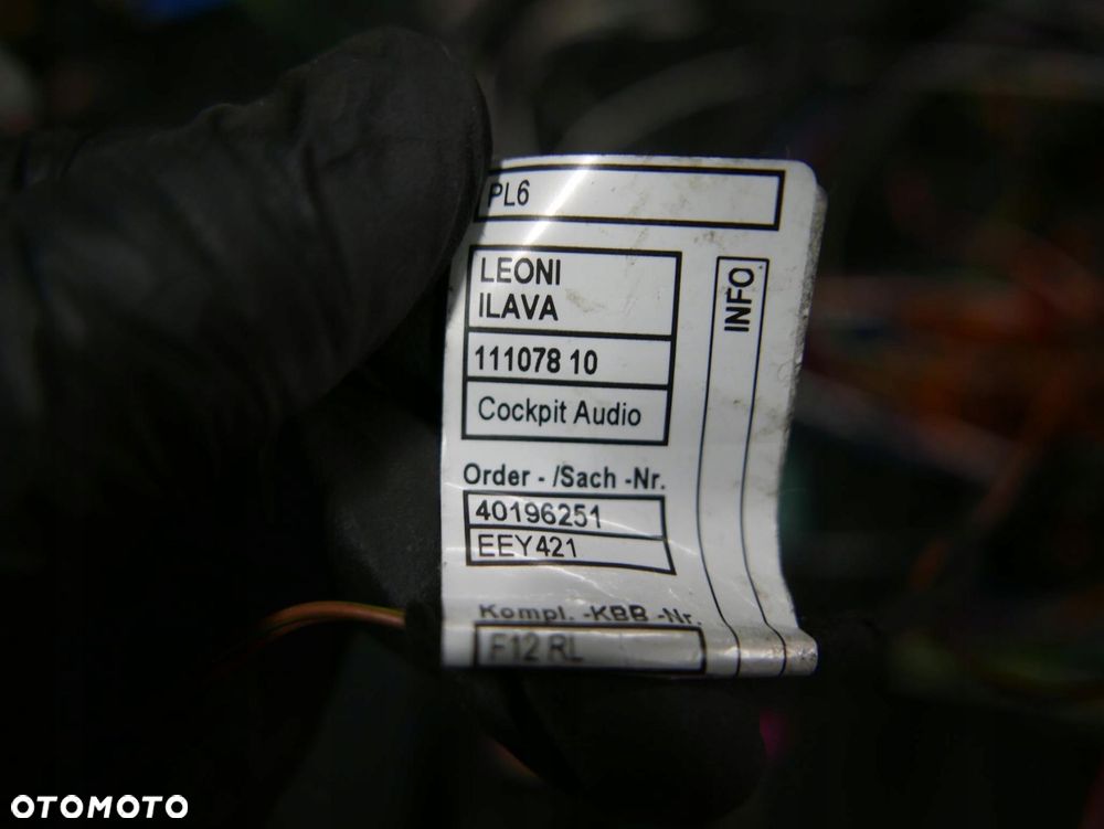 bmw f12 wiązka instalacja radia nawigacji 9247162 - 13