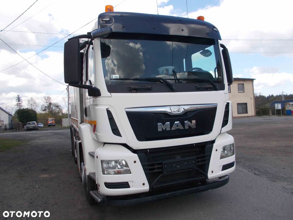 MAN TGS Śmieciarka FAUN Euro 6 Szeroki Niski Wrzutnik - 4