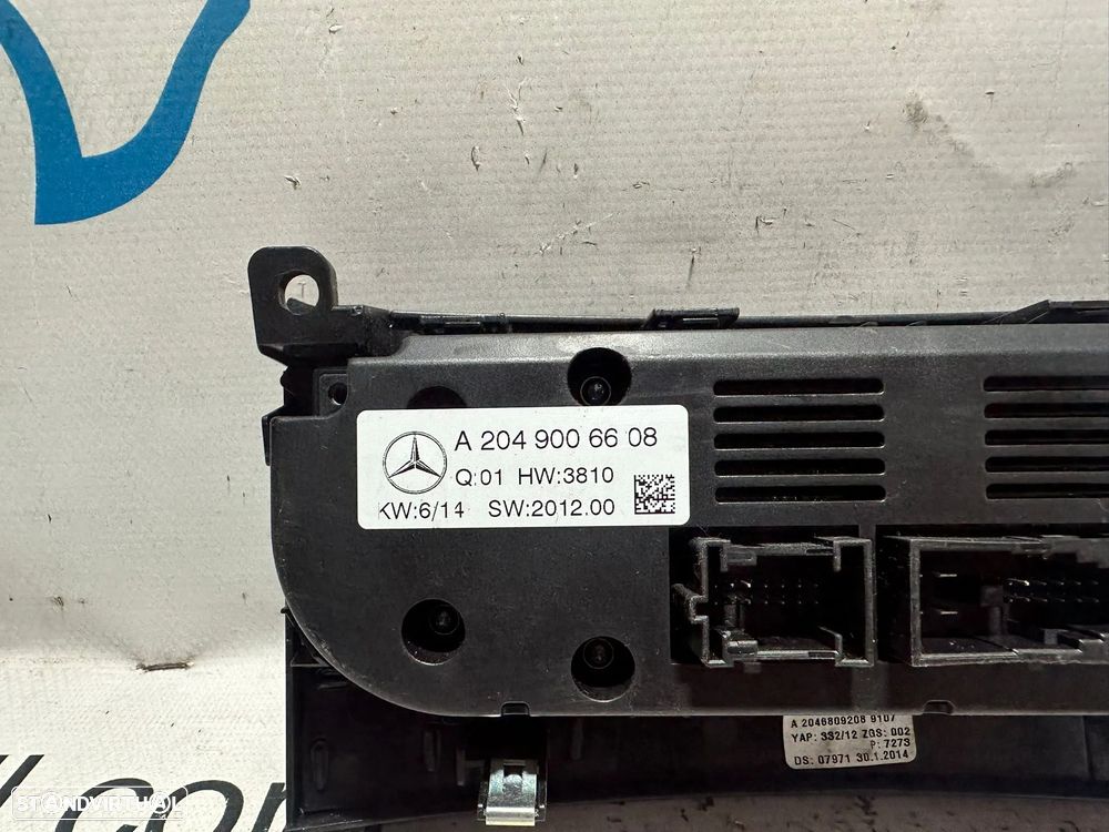 .Display Sofagem Climatronic Digital AC Ar Condicionado Mercedes Benz Classe C W204 2008 - 2015 - 6